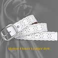 thumbnail image 4 of Women’s Hollow Flower Leather Belt for Jeans Pants Wide Belt for Ladies, 4 of 6