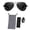 Black, variant on BIMZUC Smart BT5.4 Wireless Audio Glasses Open-Ear Sunglasses with Voice Assistant Magnetic Charging Built-in Mic for Driving Outdoor Activities, Black (7.08 inches / 18 cm)