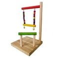 thumbnail image 3 of Cheers.US Bird Toys, Natural Wood Bird Hanging Swing Bell Toy Parrot Toys for Budgerigar, Parakeet, Conure, Cockatiel, Mynah, Love Birds, Finches ect Small Birds Pet Cage Decor, 3 of 7