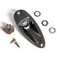 thumbnail image 4 of SAPHUE - Placa de entrada para guitarra, estilo barco, 1/4 pulgadas con tornillos para Fender Strato, 4 of 7