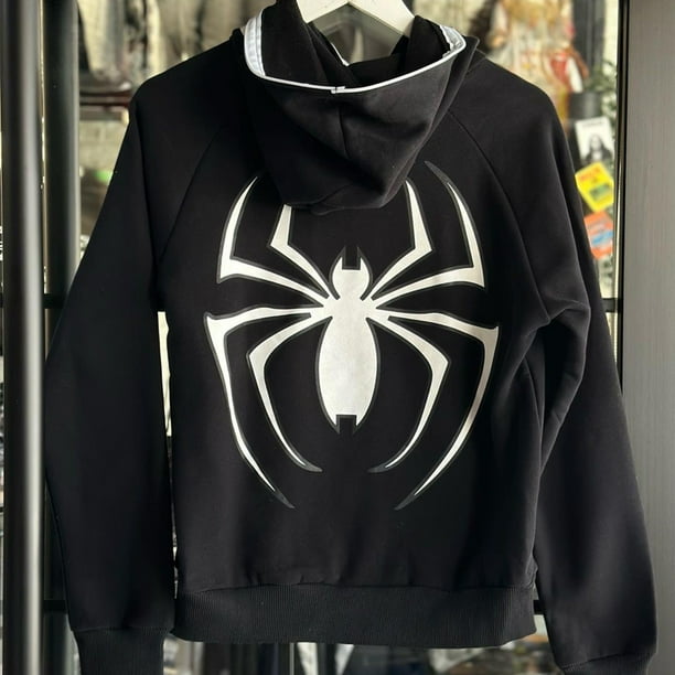 Spiderman Herren bekleidung y2k Jacken Grunge Langarm Sudaderas con capucha negro Punk Reiß verschluss Sudadera con capucha klassische Sudadera Streetwear übergroß
