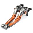 thumbnail image 1 of For Ktm Duke 125 200 250 390 Rc125 Rc200 Rc390 Brake Clutch Lever Cnc Aluminum Extendable Adjustable Clutch Levers Accessories| |GY-OG-GY, 1 of 5