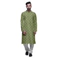 thumbnail image 1 of Atasi Kurta Pyjama de Fête pour Hommes, Col Mandarin, Ensemble Ethnique Imprimé Kurta, 1 of 5