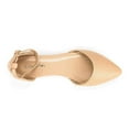 thumbnail image 3 of Dream Pairs Women's Casual D'Orsay Pointed Plain Ballet Comfort Soft Slip On Flats Shoes NUDE/PU FLAPOINTED-NEW size 8.5, 3 of 4