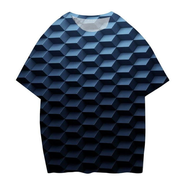 Xdzjlr T-Shirts pour Hommes Col Rond Extensible Manches Courtes Basique Muscle Élégant Chemises Hommes Été,m
