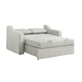 thumbnail image 6 of Serta Hanson Modern Style Convertible Loveseat, Linen Fabric, 6 of 14