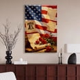 thumbnail image 6 of American Flag Canvas Wall Art, 4th of July Patriotic Canvas Print, Vintage Landscape Paintings for Modern Home Living Room Bedroom Office Decor, 6 of 7