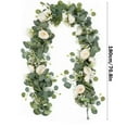 thumbnail image 3 of Specollect Artificial Garland Flowers, 6ft Floral Greenery Garland Rose Flower Vine Garland with Mixed Peony Flowers and Green Leaves for Wedding Dining Table Home Party Decor, 3 of 6