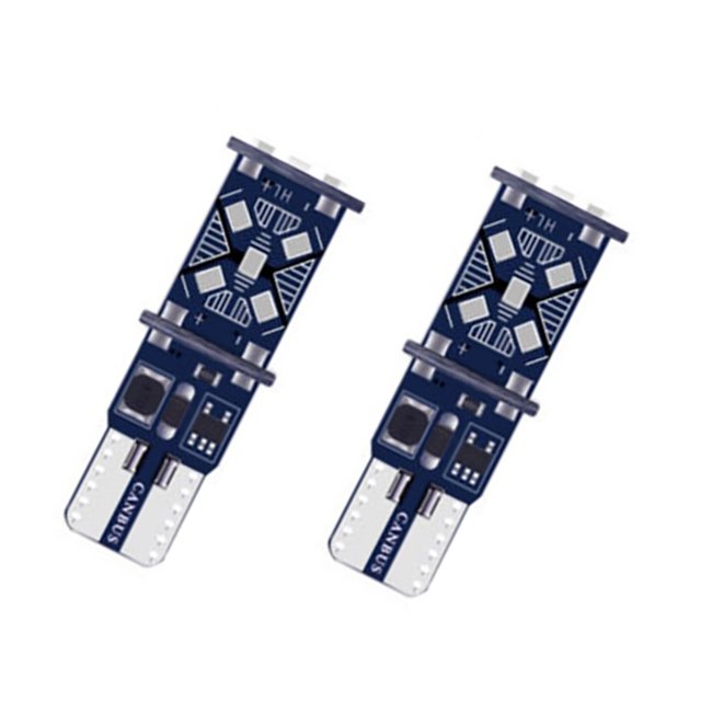 Scienceny 1 par T10 luces LED de alto brillo para estacionamiento de automóviles 168 2825 bombillas laterales de giro de cuña para coche Bombillas para automóviles Azul Scienceny VI000956-02