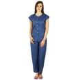 thumbnail image 1 of Bimba Cotton Night Wear Pajama Set Short Sleeve Shirt with Pyjamas Night Suit, 1 of 6