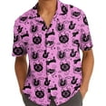 thumbnail image 5 of Occult Black Cat Hawaiian Shirt For Men Vintage Aloha Magic Cat Mens Hawaiian Shirts Short Sleeve Button Down Shirt Men, 5 of 7