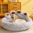 thumbnail image 1 of New Dog Sofa Beds for Small Dogs Warm Accessories Large Dog Bed Mat Pets Kennel Washable Plush Medium Basket Puppy Cats Supplies ShopWise Round, 1 of 13