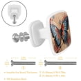 thumbnail image 3 of HemaKayy 12 Pack 1.18" Decorative Cabinet Knobs - Upgrade Your Handles - Durable & Stylish - Easy to Install - Elevate Your Home Kitchen Bedroom Furniture Decor - Blue Butterfly Ink Paint Flowers, 3 of 6