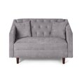 thumbnail image 2 of Sofá Love Seat 2 Plazas De Velvet Gris Claro Modelo Ivanka, 2 of 7