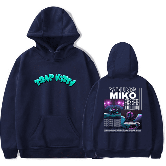 Young Miko Merch Hoodies Trap Kitty Vintage 90s Hoodie Fashion Rapper Cool Unisex Men Women Pullover Sweatshirt Long Sleeve Top Streetshirt