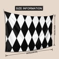thumbnail image 3 of Harlequin Pattern Black And White Tapestry Bedroom Living Room Tapestry Room Decorative Aesthetic Tapestries (90 In * 60 In), 3 of 6