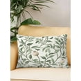thumbnail image 2 of Outdoor Pillows Waterproof, Green Spring Botanical Bedding Throw Pillows with Insert for Couch Sofa Bed, Summer Leaves Floral 12x20 Inch Pillowcases Decorative Camping Patio Pillow Set of 1, 2 of 8