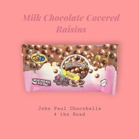 4 the Road - JP ChocoBalls Raisins - Milk Chocolate - 12 Pack