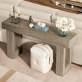 thumbnail image 6 of Topcobe 63-Inch Console Table, Farmhouse Wooden Sofa Table Entryway Table, Modern Furniture for Indoor, Living Room, Gray, 6 of 8