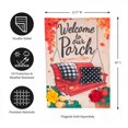 thumbnail image 4 of Evergreen Burlap Garden Flag - Fall Porch Welcome, 4 of 7