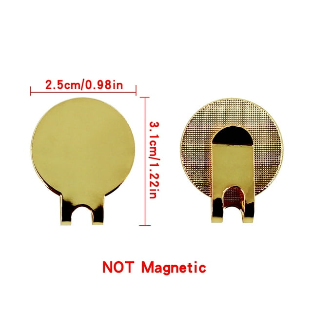 Pack 1 Pcs Golf Hat Clip Magnetic Golf Cap Clips with Magnet Golf Putting Green Accessories For Marker Mark Drop Ship B-ClipWithout Magnet