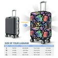 thumbnail image 4 of Kdxio Colorful Animals Pattern Luggage Cover for Travel,Elastic and Durable,Fits 18-32 Inch,Anti-Scratch Suitcase Protector-No luggage included, 4 of 5