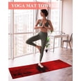 thumbnail image 2 of Red Yoga Towel for Hot Yoga Non Slip, Retro Oil Painting Modern Abstract Art Aesthetics Yoga Mat Towel Absorbent Yoga Sweat Towels Microfiber Hot Yoga Blanket for Bikram Pilates 26"x74", 2 of 7