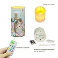 thumbnail image 7 of COEQINE Gnome Lover Mug Strawberry Red Flameless Candle Flame Effect Realistic LED Lights, Battery Operated Flameless Table Lamp with Timer Remote Color Changing for Valentine's Day Home Decor, 7 of 7