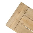 thumbnail image 5 of Outdoor Backless Bench Set of 2, Weatherproof Front Porch Wood Bench, Industrial Style Indoor Benches for Park, Swimming Pool and Yard, 5 of 7