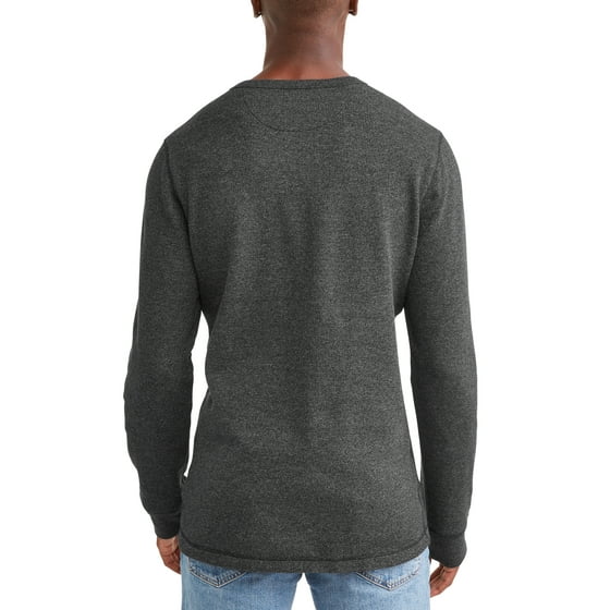 GEORGE - George Men's Long Sleeve Thermal Henley, up to size 5XL ...