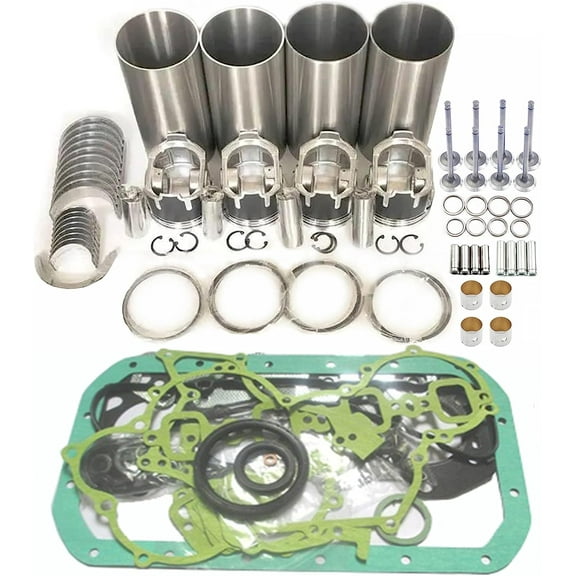 4D92-1 Overhaul Rebuild Kit Compatible with Komatsu Engine D20P D20S D21A Loader
