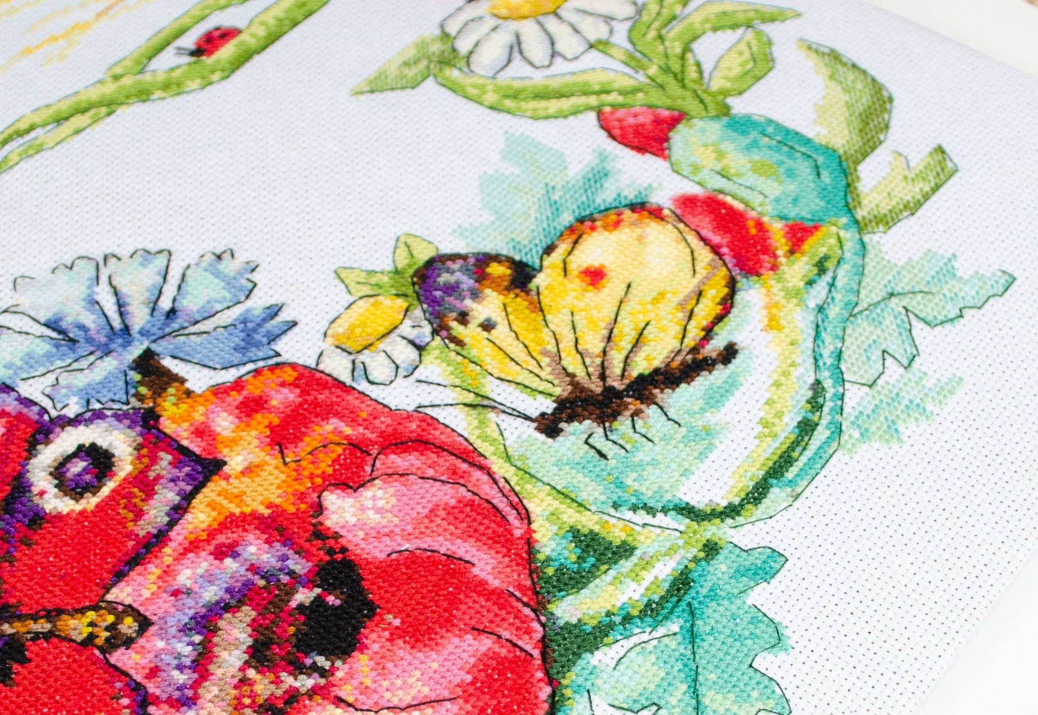 Counted Cross-stitch kit - Summer wreath AH-169