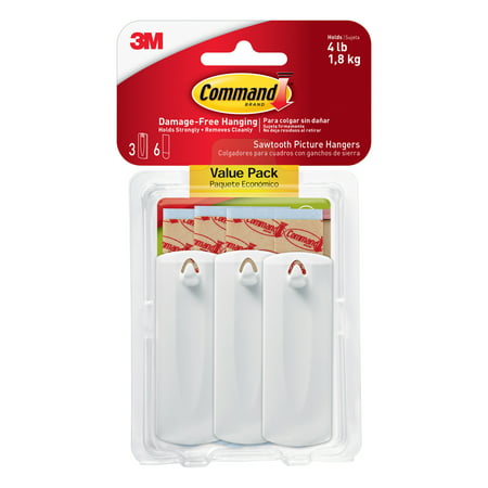 3M Wall Mounts for Saw Tooth Picture Hangers