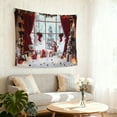 thumbnail image 3 of SOFIKAANMU Christmas Tapestries, Various Designs And Patterns, Winter Snow And Forest Tapestries, Bedroom And Dormitory Home Decor Tapestries, 6 Sizes, 80 X 60 Inches., 3 of 7