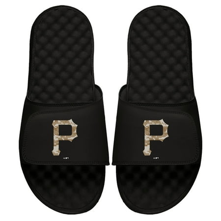 

Youth ISlide Black Pittsburgh Pirates Camo Logo Slide Sandals