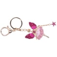 thumbnail image 1 of Emoshayoga Keychain Pendants Llavero de Metal con Forma de Ángel Lindo de Rhinestone para Coche y BolsaRosa Claro, Rosa Oscuro, 1 of 5
