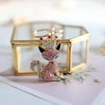 thumbnail image 3 of Cute Animal Keychains for Women Bling Rhinestone Charm Keychain for Girl Bag or Car Pendant, 3 of 3
