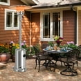 thumbnail image 4 of Patiojoy Outdoor 48000 BTU Standing Heater LP Propane Heater w/Wheels Silver, 4 of 9