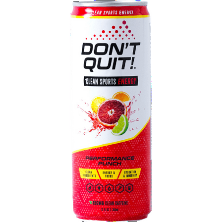 Don't Quit Clean Energy Plus Hydration Performance Punch 12oz