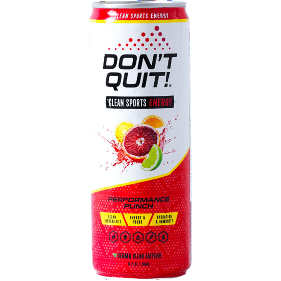 Don't Quit Clean Energy Plus Hydration Performance Punch 12oz