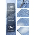 thumbnail image 6 of GINGTTO Men's Relaxed Fit Baggy Denim Shorts, 6 of 7