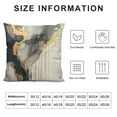 thumbnail image 5 of COMIO  Gold and Black Grey Throw Pillow Covers Marble Texture Luxury Abstract Fluid Art Ink Pillow Case Square Cushion Covers for Couch Living Room, 5 of 5