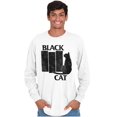 thumbnail image 5 of Black Cat Punk Rock Kitty Lovers Long Sleeve TShirt Men Women Brisco Brands L, 5 of 6
