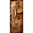thumbnail image 1 of Cuadros Decorativos Pintura de diamante Elefante Madre Hijo Taladro redondo completo Imagen de Kit de diamantes de imitación JShteea Nuevos Originales, 1 of 8