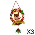 thumbnail image 1 of Guirnalda navideña,Guirnalda navideña Decoración de guirnalda navideña,Corona navideña artificial Guirnalda navideña para pared,Guirnalda navideña hecha a mano para niños Granja de, 1 of 6