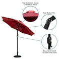 thumbnail image 5 of BizChair Red 9 FT Round Umbrella with Crank and Tilt Function and Standing Umbrella Base, 5 of 12