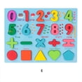 thumbnail image 1 of E Childrens Wooden Puzzle Set, Alphabet Number Shape Cognitive Development, Educational Learning Toy, 1 of 4
