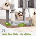 thumbnail image 4 of Árbol para gatos Gitelsnour GCT032W para gatos de interior con 180 cm, 4 of 9