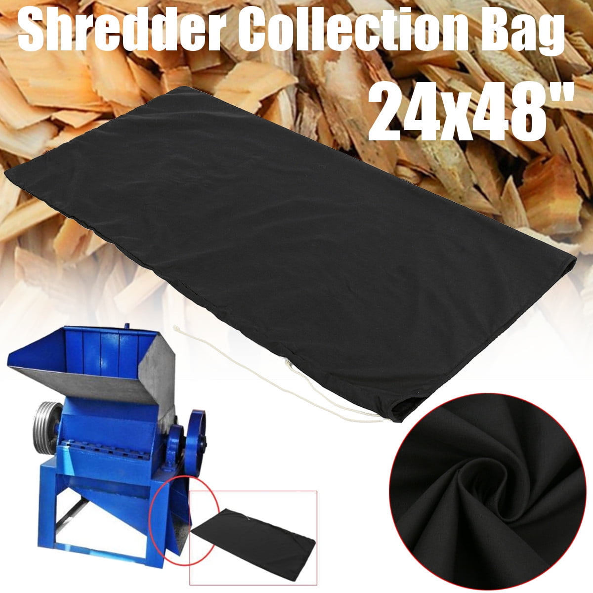 Wood Leaf Chipper Shredder Collection Bag 24x48 Craftsman MTD (BAG ONLY