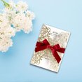 thumbnail image 3 of 25PCS Wedding Invitation,Gold invitations,Gold Powder Floral Laser Cut with Blank Inner Sheet, Envelopes and Ribbons for Party Wedding Engagement Bridal Bridal Shower Invite, 3 of 5